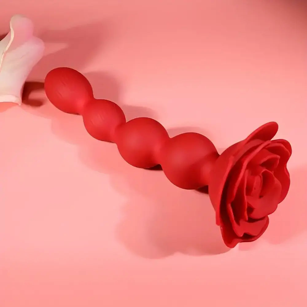 10 Rotating Twist Vibrating Graded Beads Rose Female Anal Vibrator 10 Rotating Twist Vibrating Graded Beads Rose Female Anal Vibrator