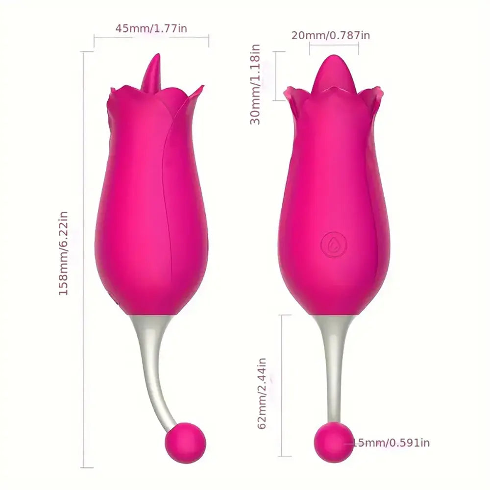 Tongue Licking Point Tide Pen Vibrating Massage Flirting Rose Toy