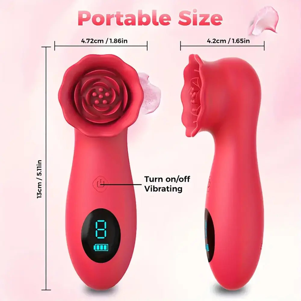 USB Powered Rose Petal Vibration Love Sex Toy For Women Clit