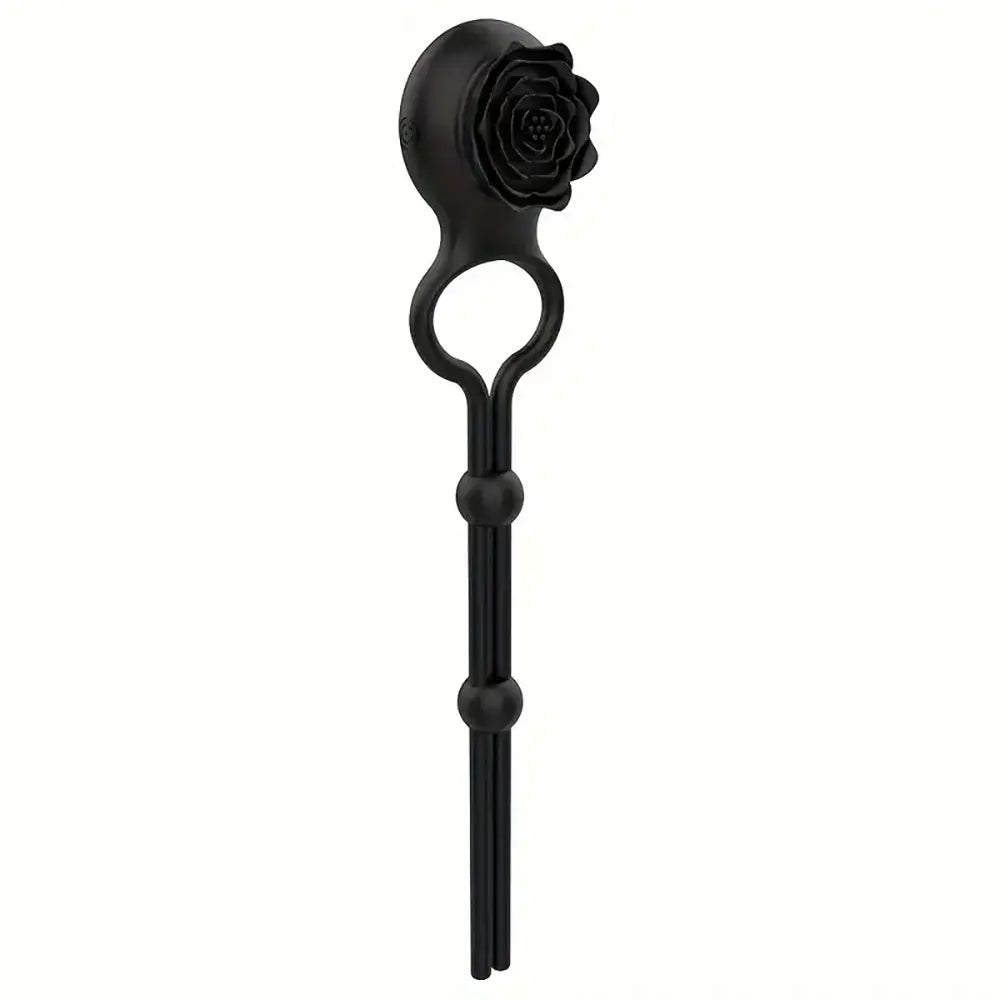 Adjustable Rose Prostate Female Vibrator Prostate Massage Cock Ring