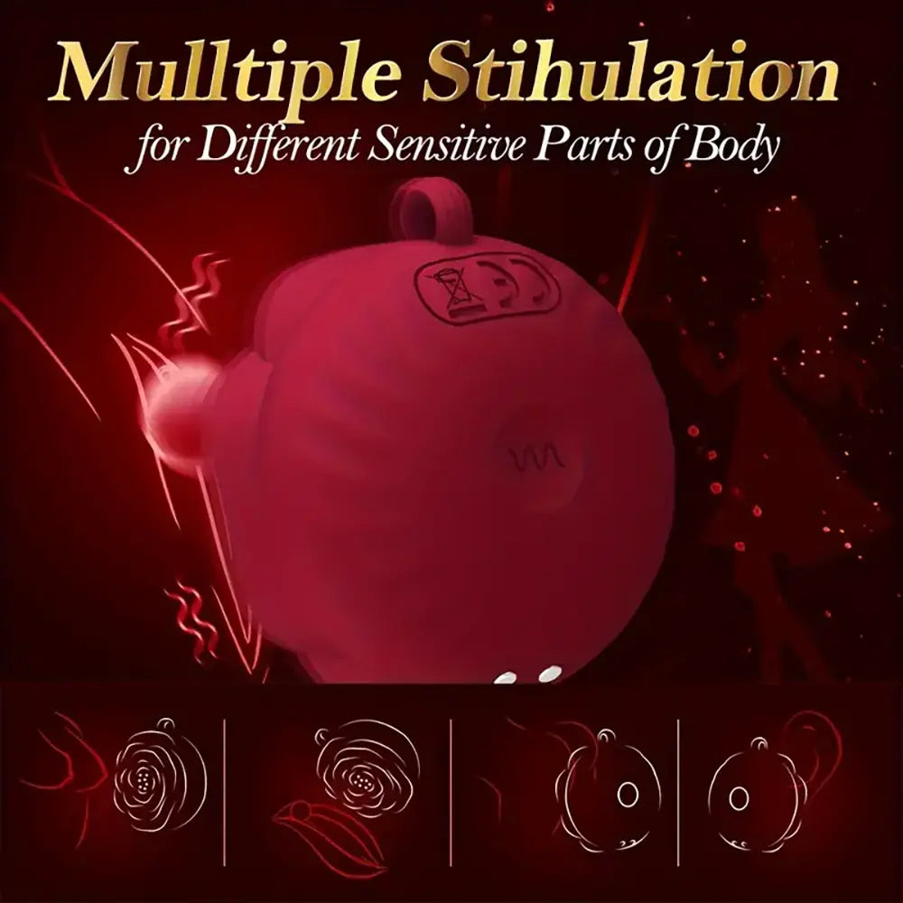 Elegant Rose Vibration Sex Toy For Adult Female Pleasure Sex Orgasm