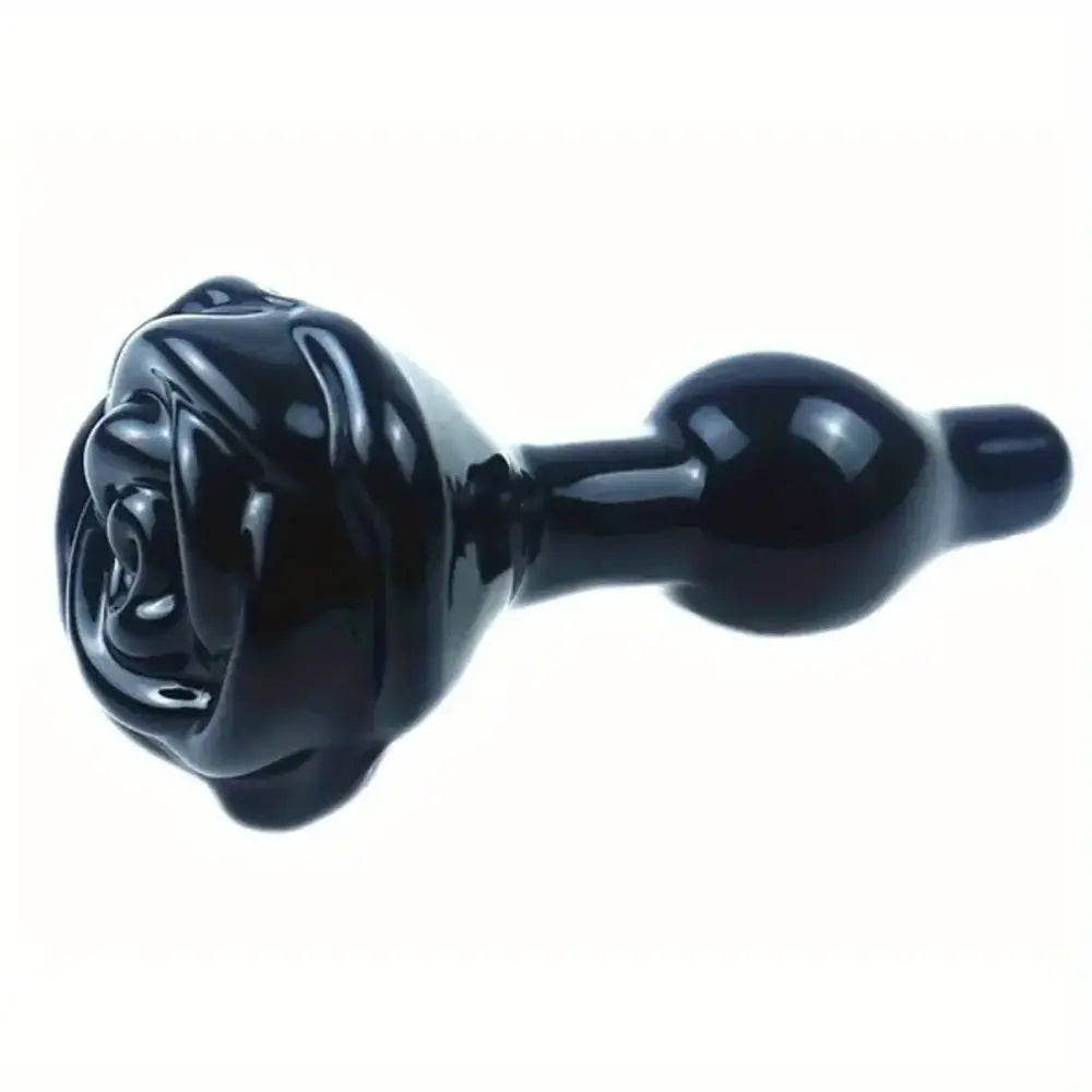 Glass Chrysanthemum Rear Rose Small Anal Plug For Male Sex Toy