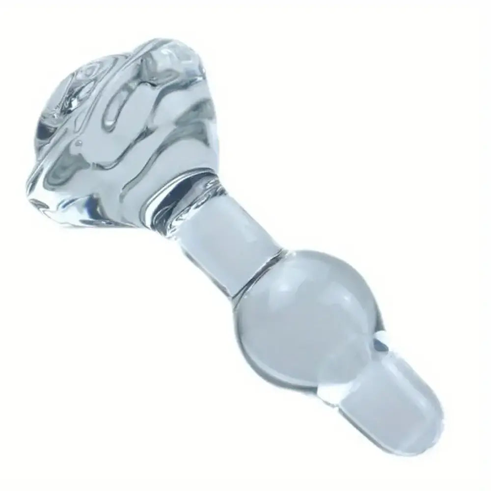 Glass Chrysanthemum Rear Rose Small Anal Plug For Male Sex Toy