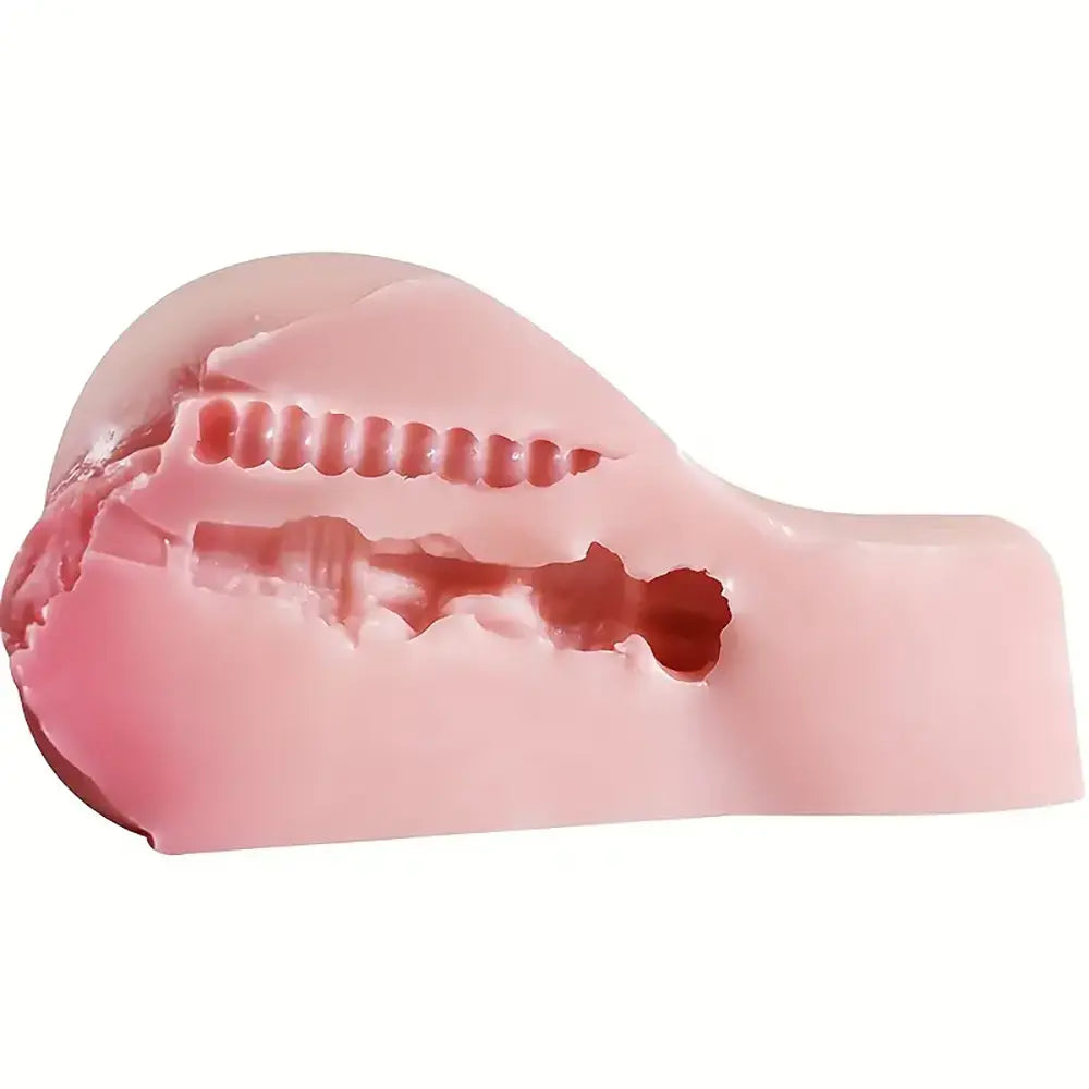 Real Silicone Rose Soft Male Masturbator For Vaginal Anal Sex Love