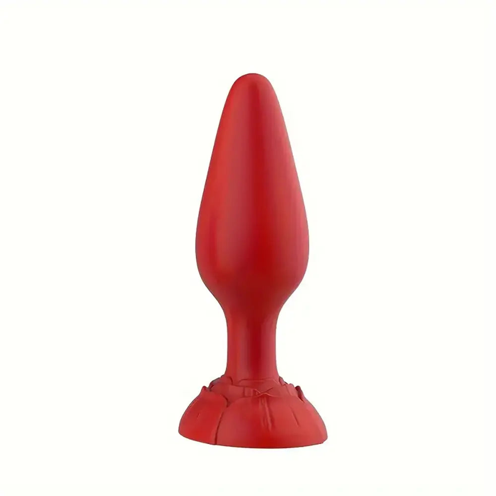 Silicone Rose Anal Plug Sex Toy For Men Women Vaginal Pleasure
