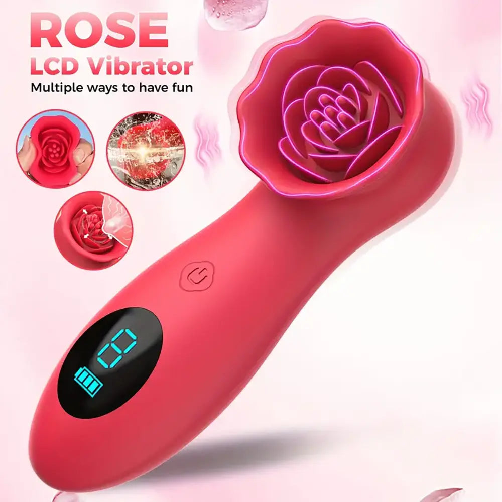 USB Powered Rose Petal Vibration Love Sex Toy For Women Clit