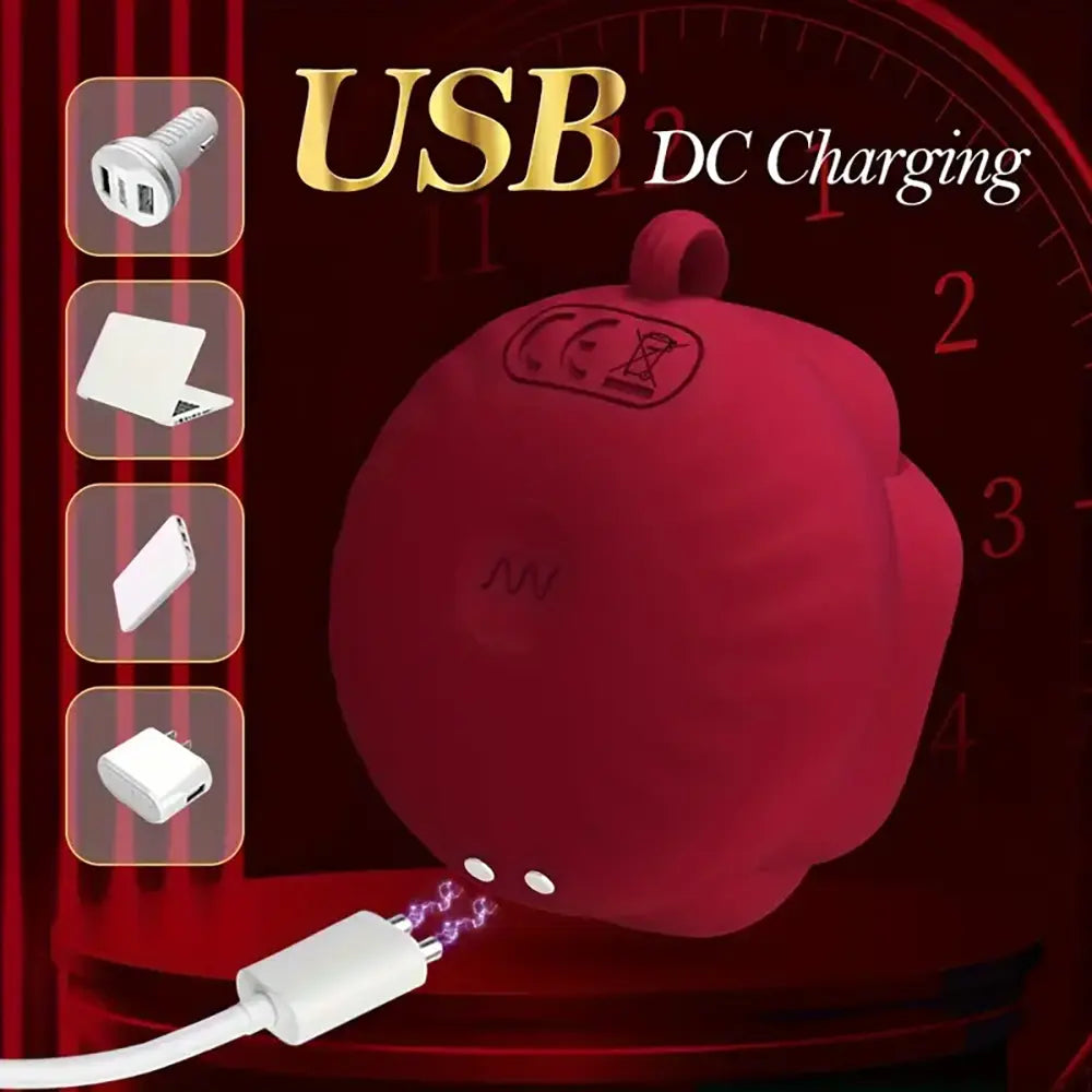 Elegant Rose Vibration Sex Toy For Adult Female Pleasure Sex Orgasm
