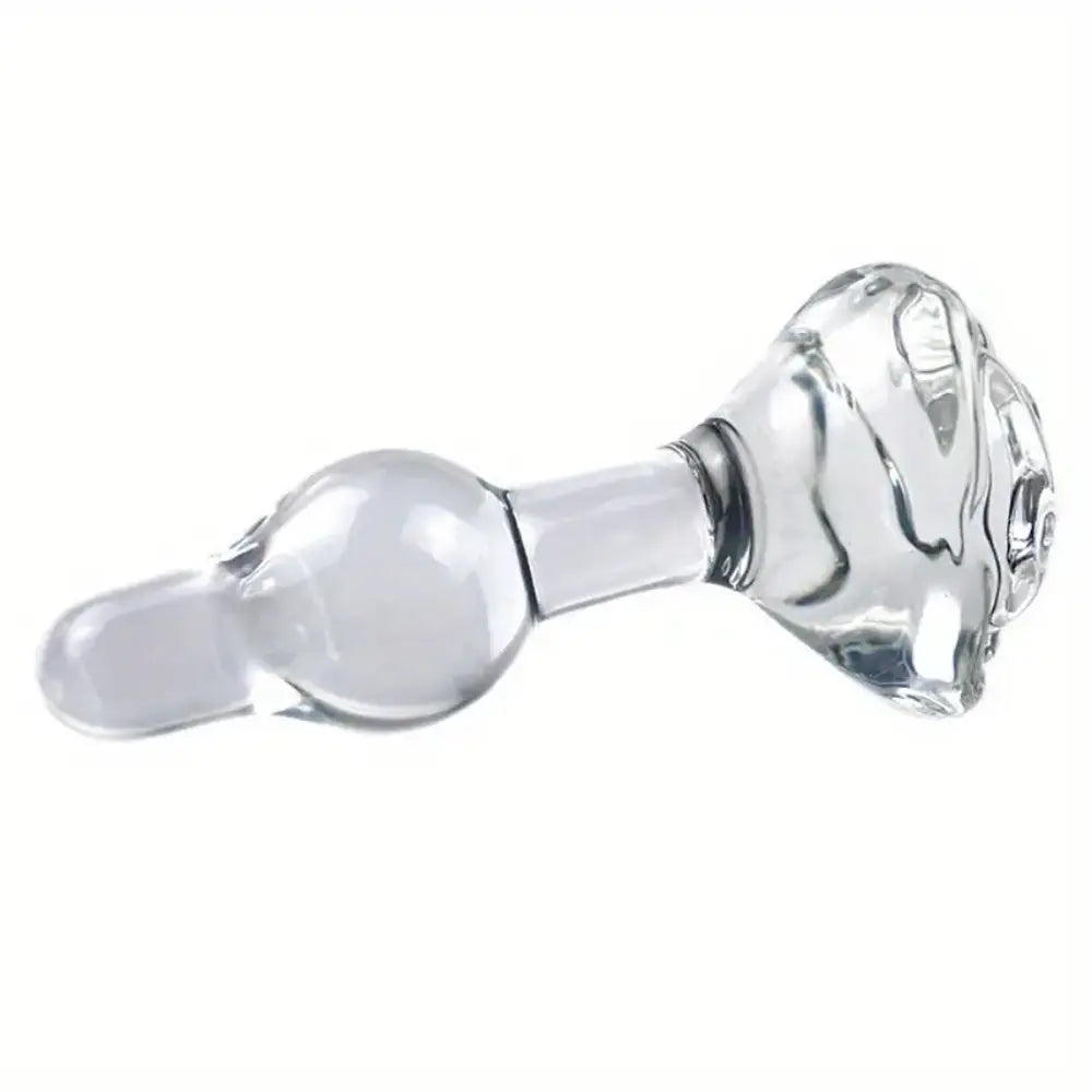 Glass Chrysanthemum Rear Rose Small Anal Plug For Male Sex Toy