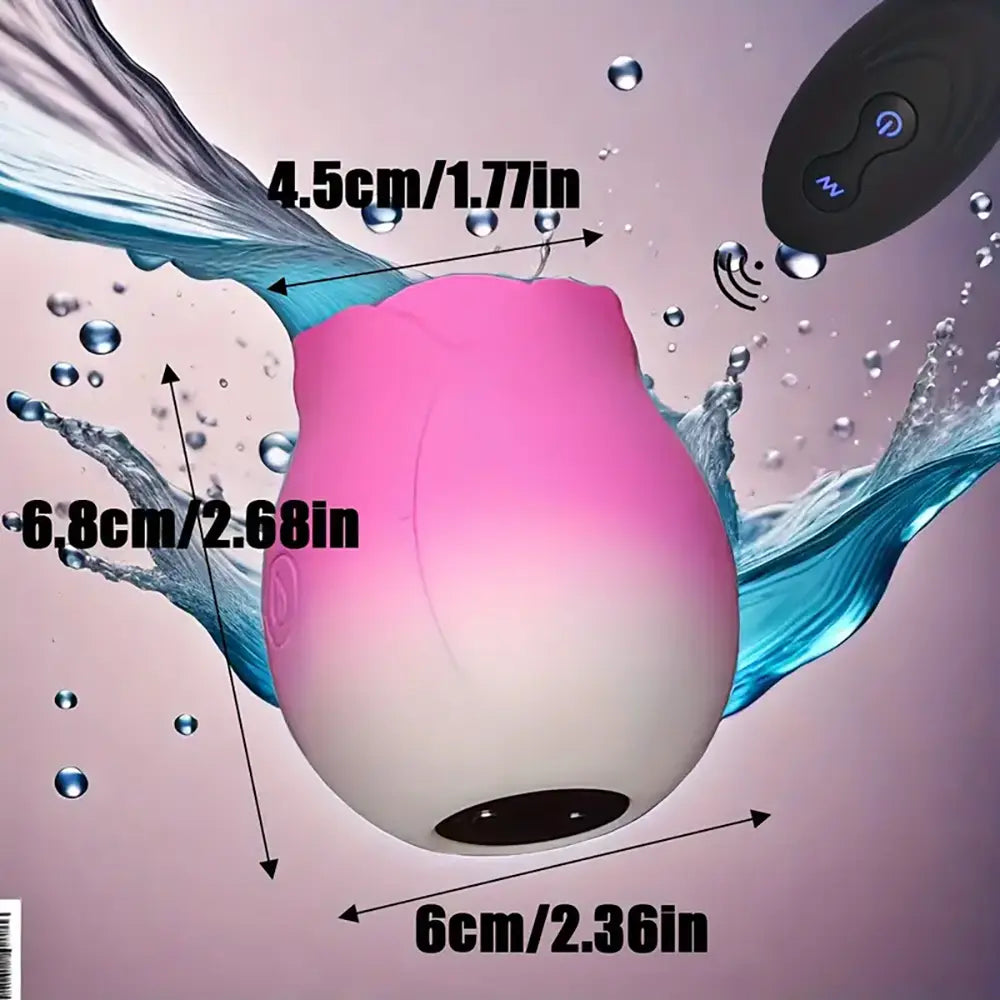 Rose Sucking Vibrator For Female Pleasure Clitoral Nipple Sex Orgasm