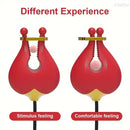 2in1 Nipple Clamps Vibration Rose Toy Dual-Peak Clamps Stimulator