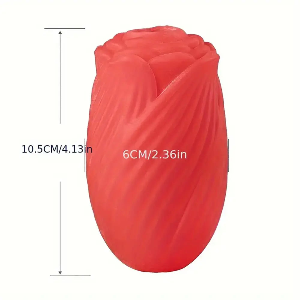 Handheld Carnation Design Rose Portable Manual Masturbator