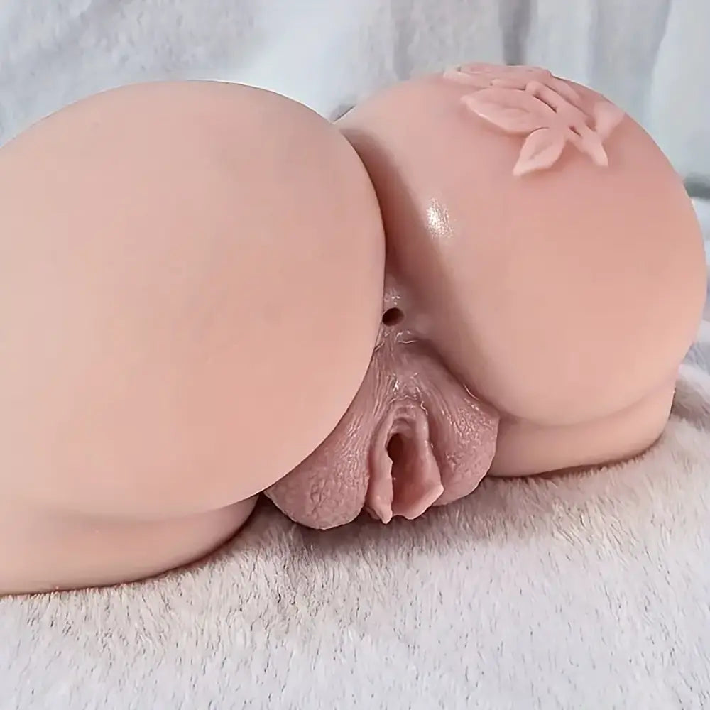 Real Silicone Rose Soft Male Masturbator For Vaginal Anal Sex Love