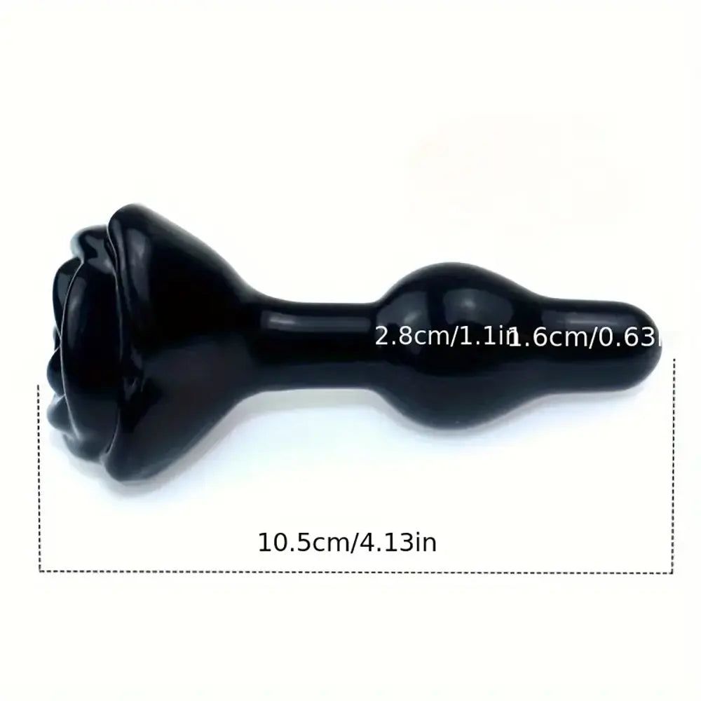 Glass Chrysanthemum Rear Rose Small Anal Plug For Male Sex Toy