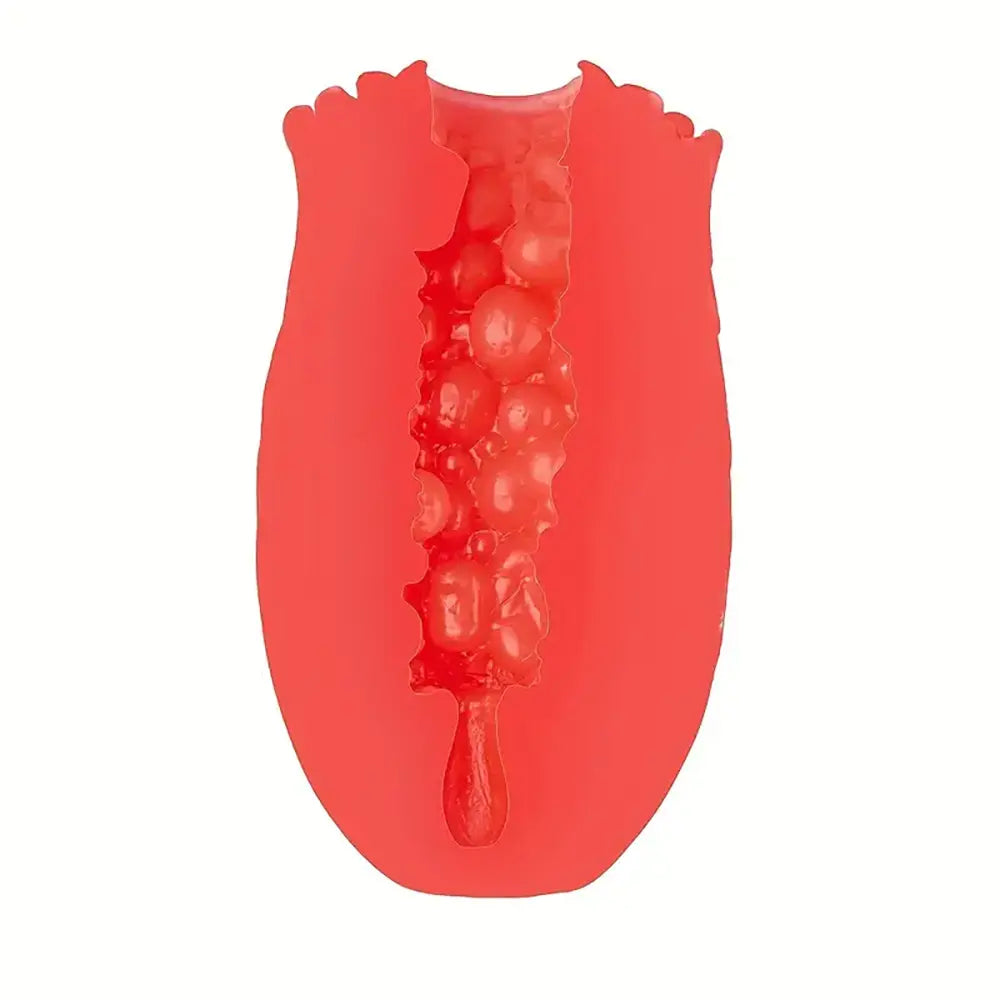 Handheld Carnation Design Rose Portable Manual Masturbator