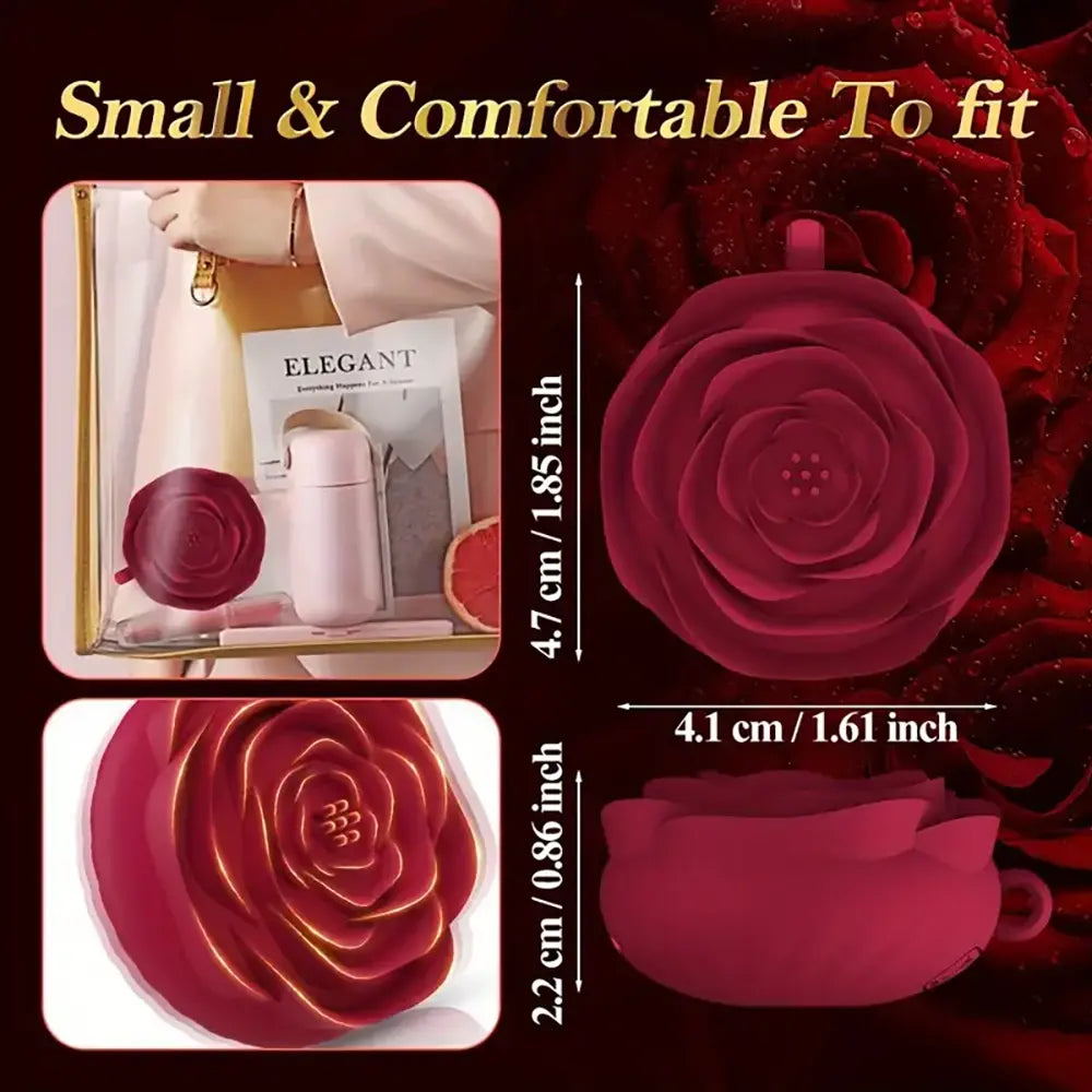 Elegant Rose Vibration Sex Toy For Adult Female Pleasure Sex Orgasm