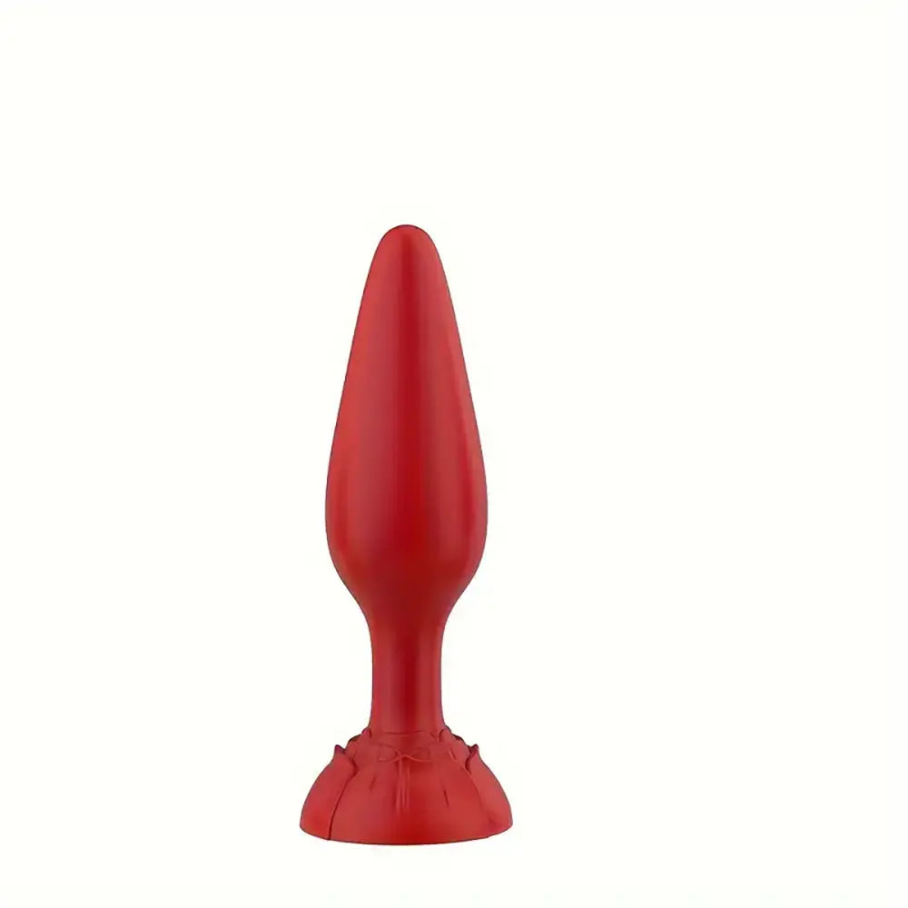 Silicone Rose Anal Plug Sex Toy For Men Women Vaginal Pleasure