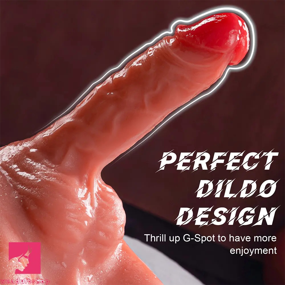 7.87in Real Feeling 3D Lifelike Sex Torso Dildo With Vibrating Thrusting Cock