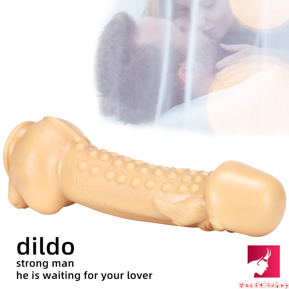 11.8in Real Feeling Big Spiked Anal Riding Dildo For New Sex