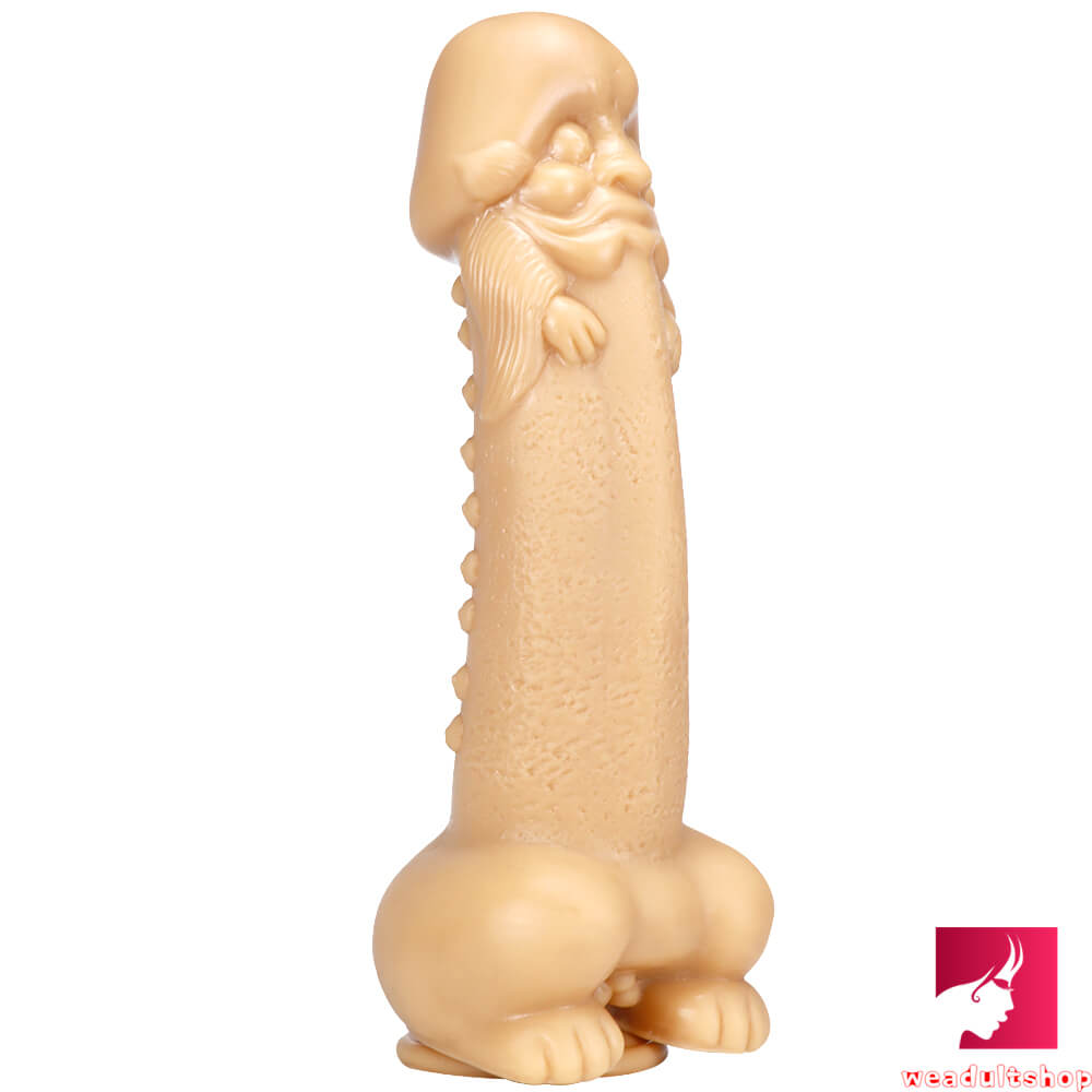 11.8in Real Feeling Big Spiked Anal Riding Dildo For New Sex