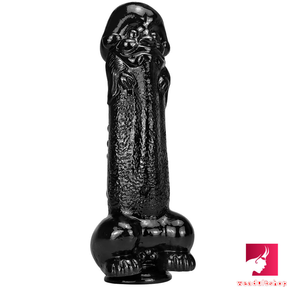 11.8in Real Feeling Big Spiked Anal Riding Dildo For New Sex