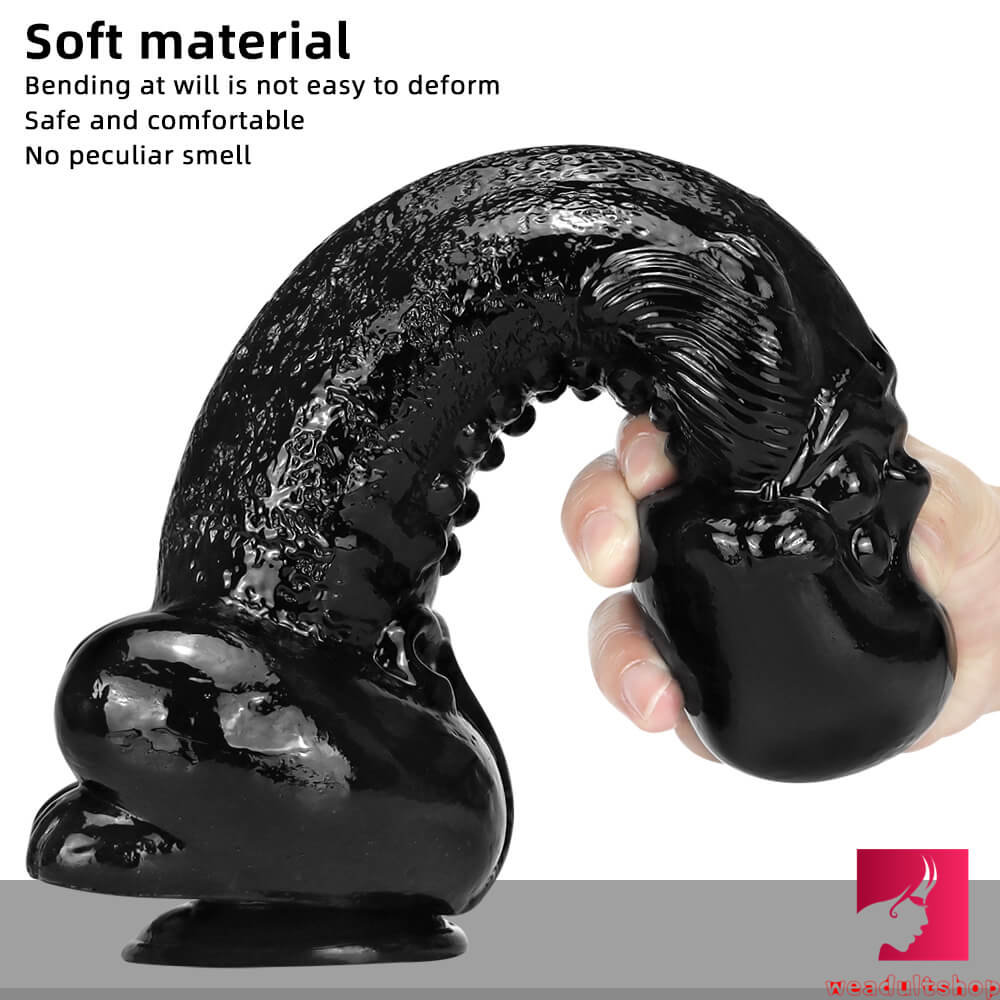 11.8in Real Feeling Big Spiked Anal Riding Dildo For New Sex