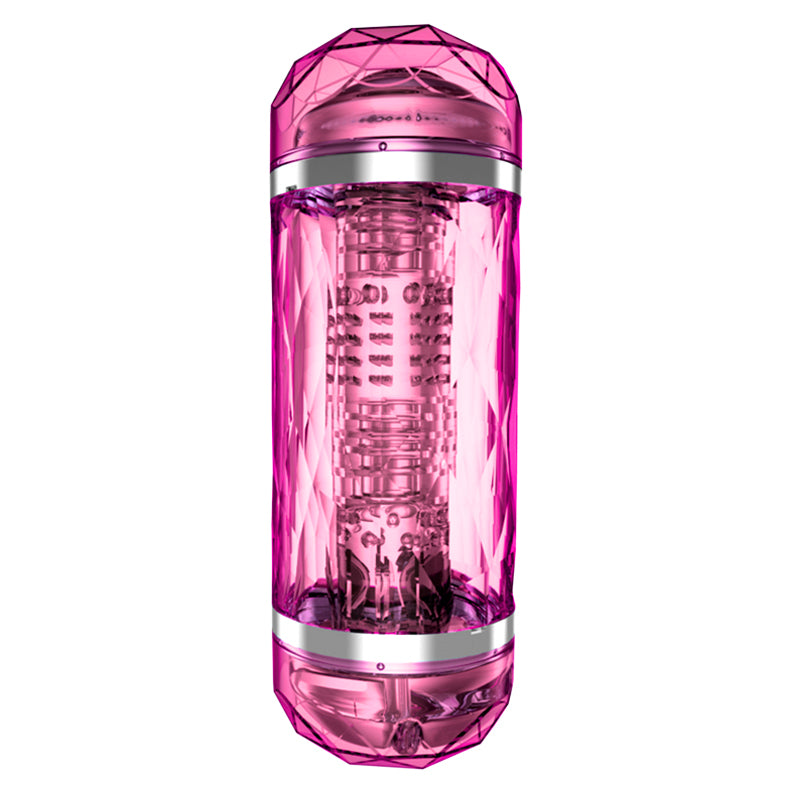 Double Heads 4D Silicone Deep Throat Male Masturbator Vagina Mouth - Adult Toys