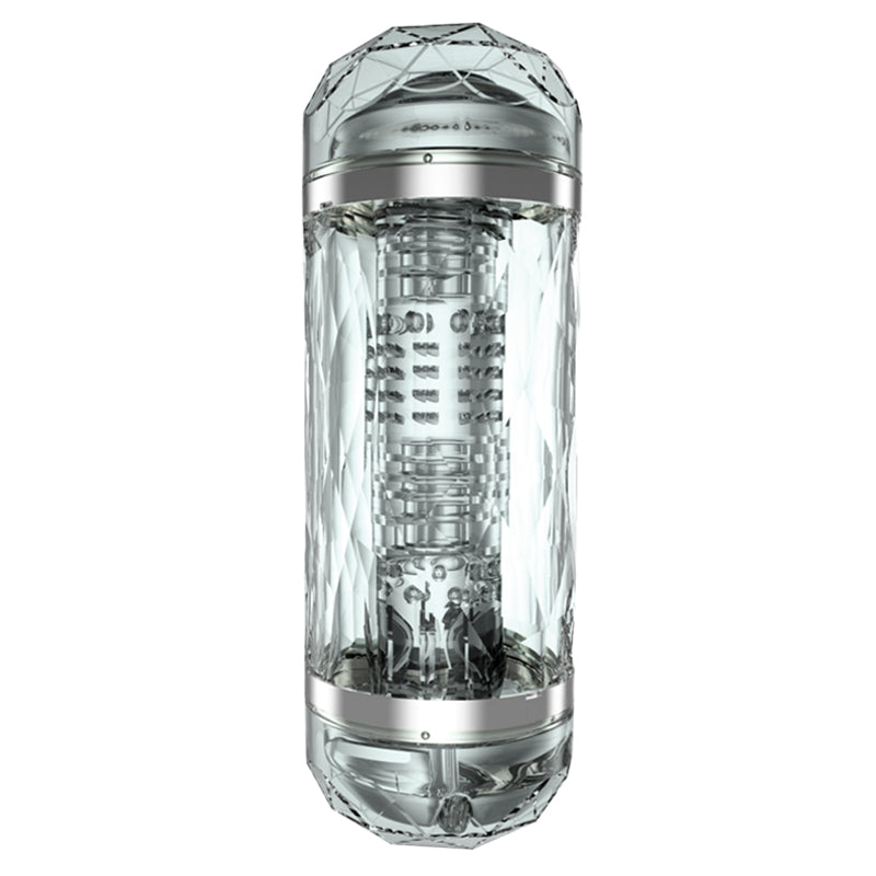 Double Heads 4D Silicone Deep Throat Male Masturbator Vagina Mouth - Adult Toys