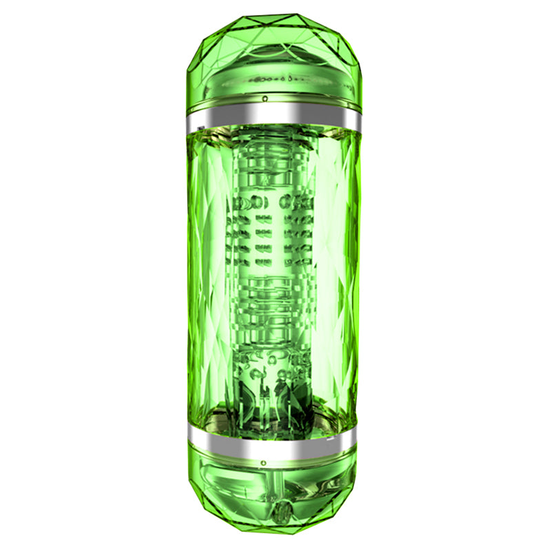 Double Heads 4D Silicone Deep Throat Male Masturbator Vagina Mouth - Adult Toys