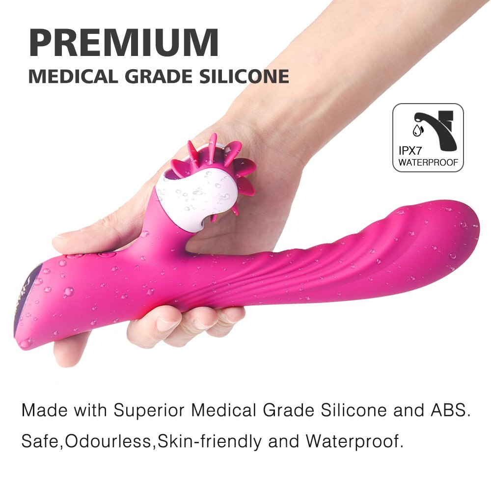 S-HANDE S076 Tongue Licking Vibrating Revolving Vibrator Sex Toy Weadultshop