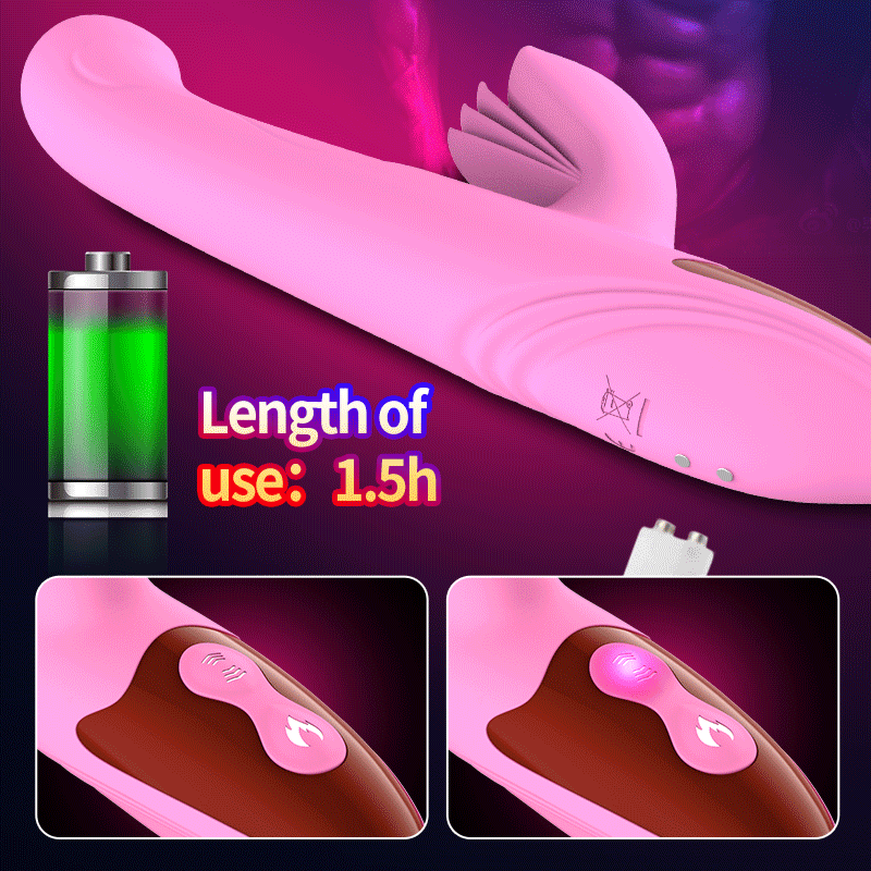 Dibe 5th Fully Automatic Telescopic Tongue Licking Stimulation Vibrator Weadultshop