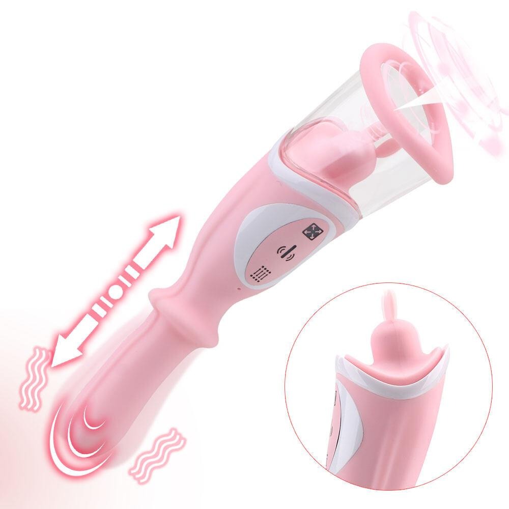 RENDS Clitoris Sucking Tongue Licking Retractable Massager Vibrator Weadultshop