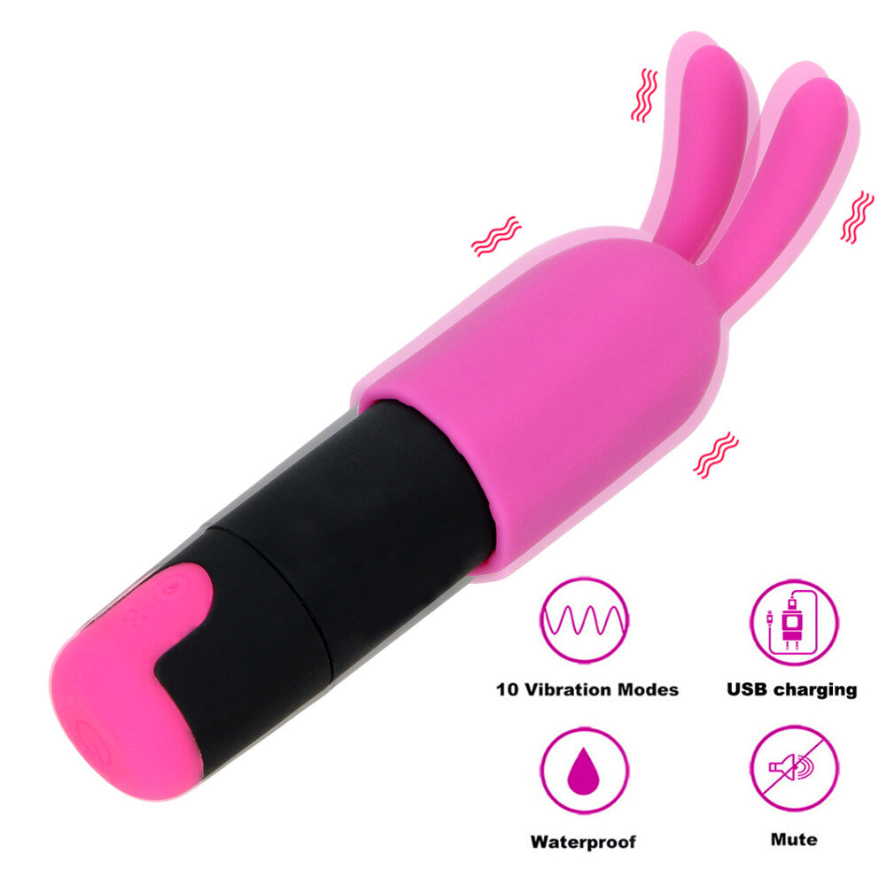 Mini USB Charging Strong Bullet Jump Egg Vibrator Weadultshop
