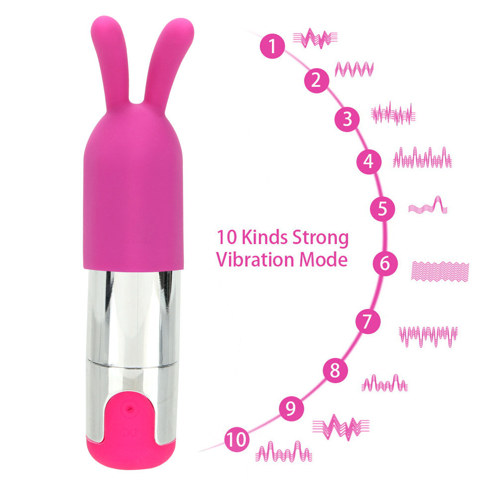 Mini USB Charging Strong Bullet Jump Egg Vibrator Weadultshop
