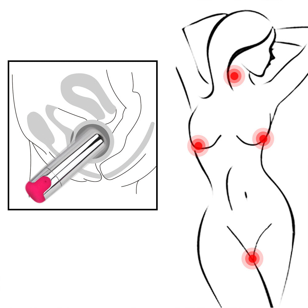 Mini USB Charging Strong Bullet Jump Egg Vibrator Weadultshop