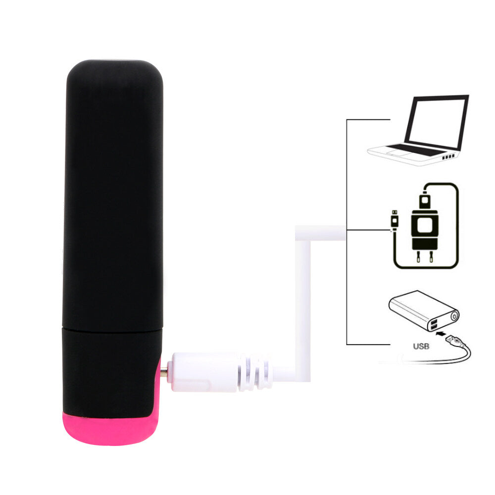 Mini USB Charging Strong Bullet Jump Egg Vibrator Weadultshop