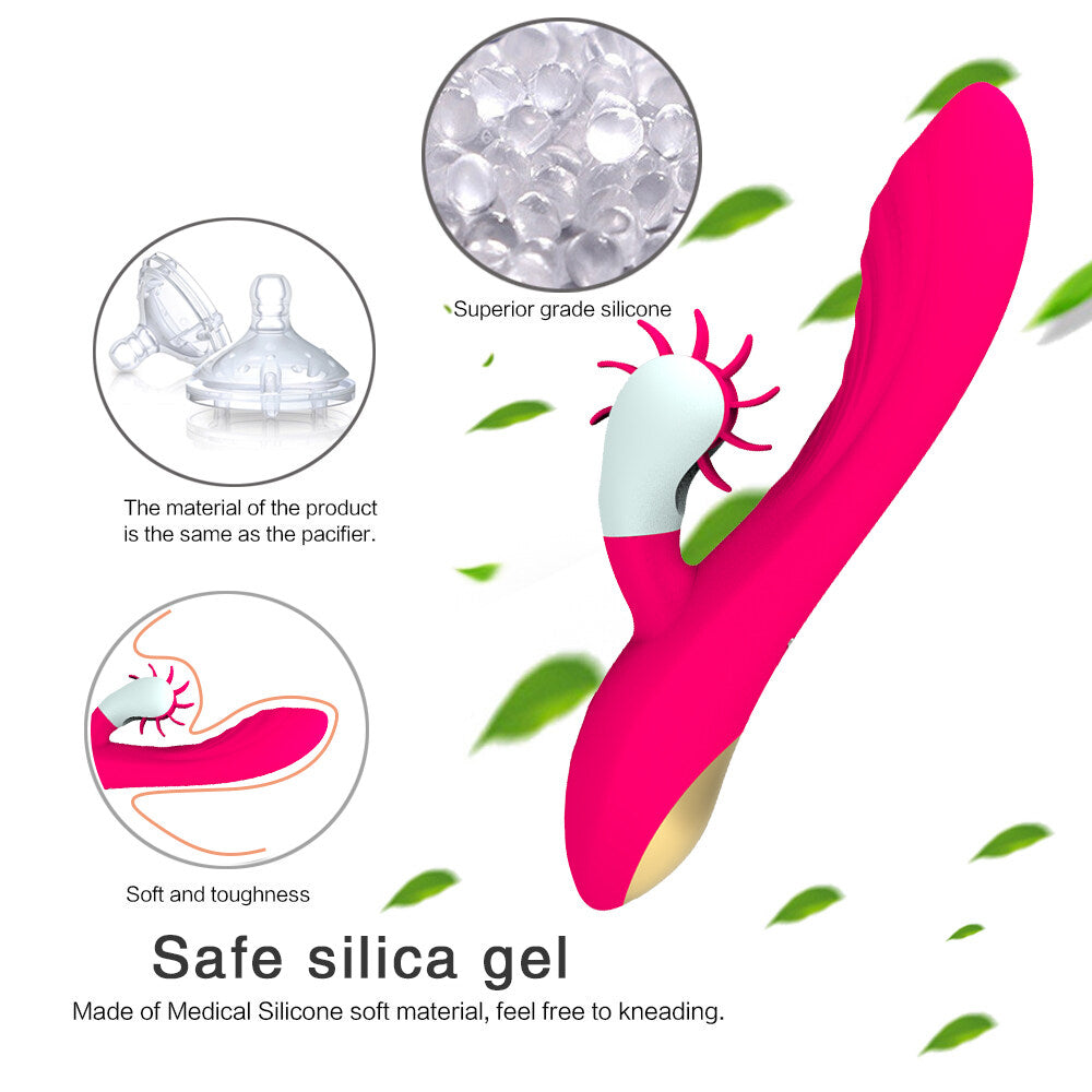 Waterproof 12 Frequency Wheel Rotating Massage Vibrator Weadultshop