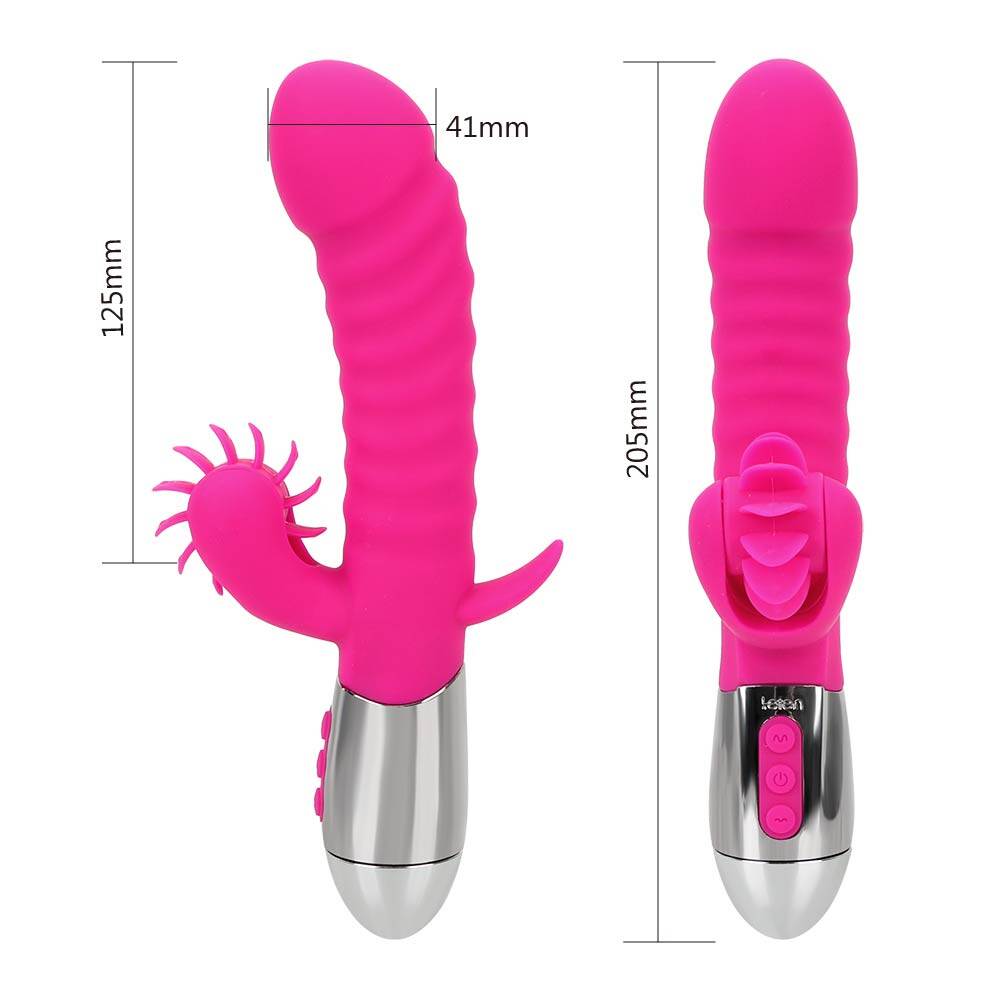 Leten Impact Smart Warming Tongue Rotation Licking Thrusting Vibrator Weadultshop