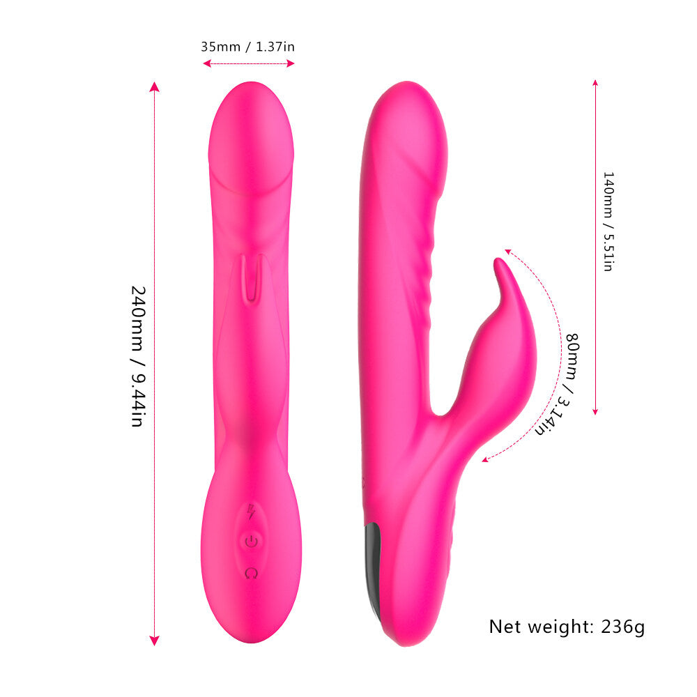 Double Motors Dildo Multiple Modes Rabbit Vibrator Weadultshop