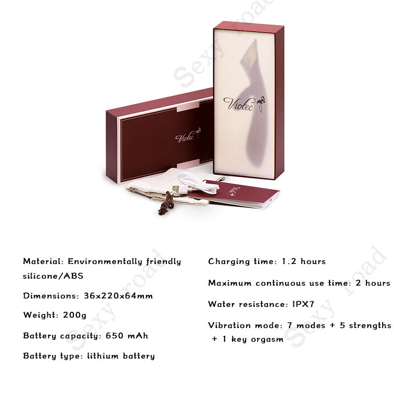 VIOTEC Double Motors Intelligent Touching Control Y Type Vibrator Weadultshop