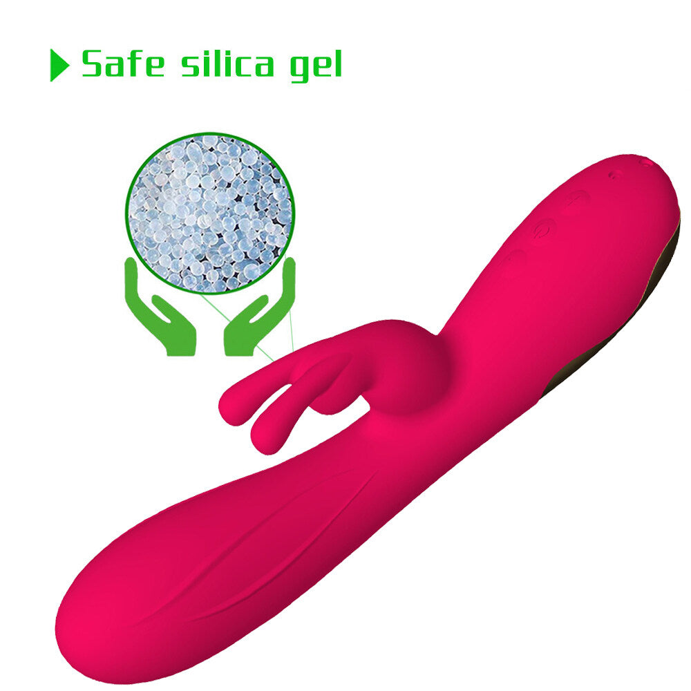Silicone G Spot Stimulating USB Charging Rabbit Vibrator Weadultshop