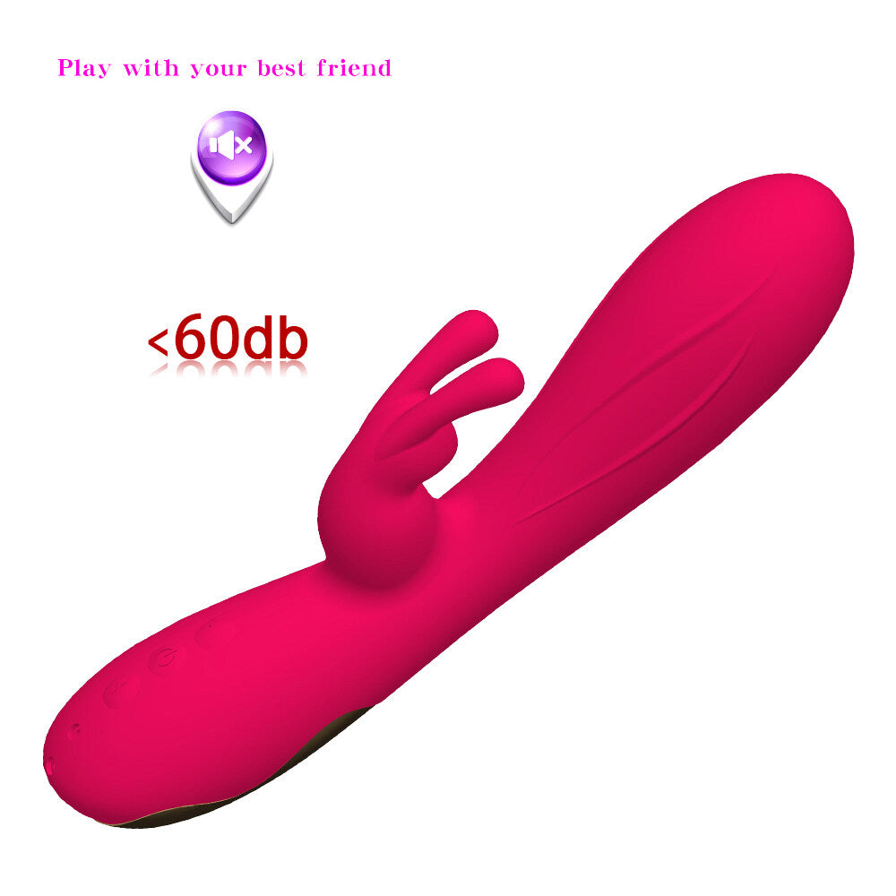 Silicone G Spot Stimulating USB Charging Rabbit Vibrator Weadultshop
