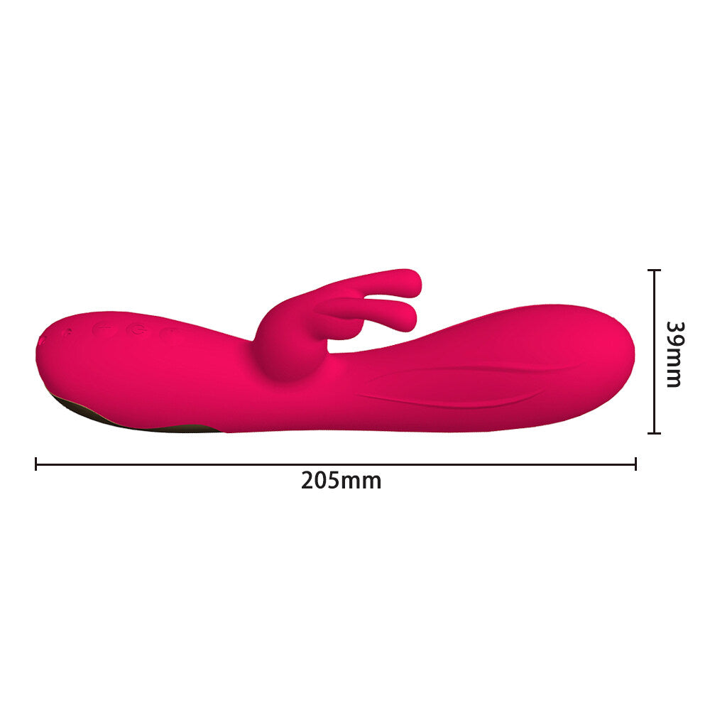 Silicone G Spot Stimulating USB Charging Rabbit Vibrator Weadultshop
