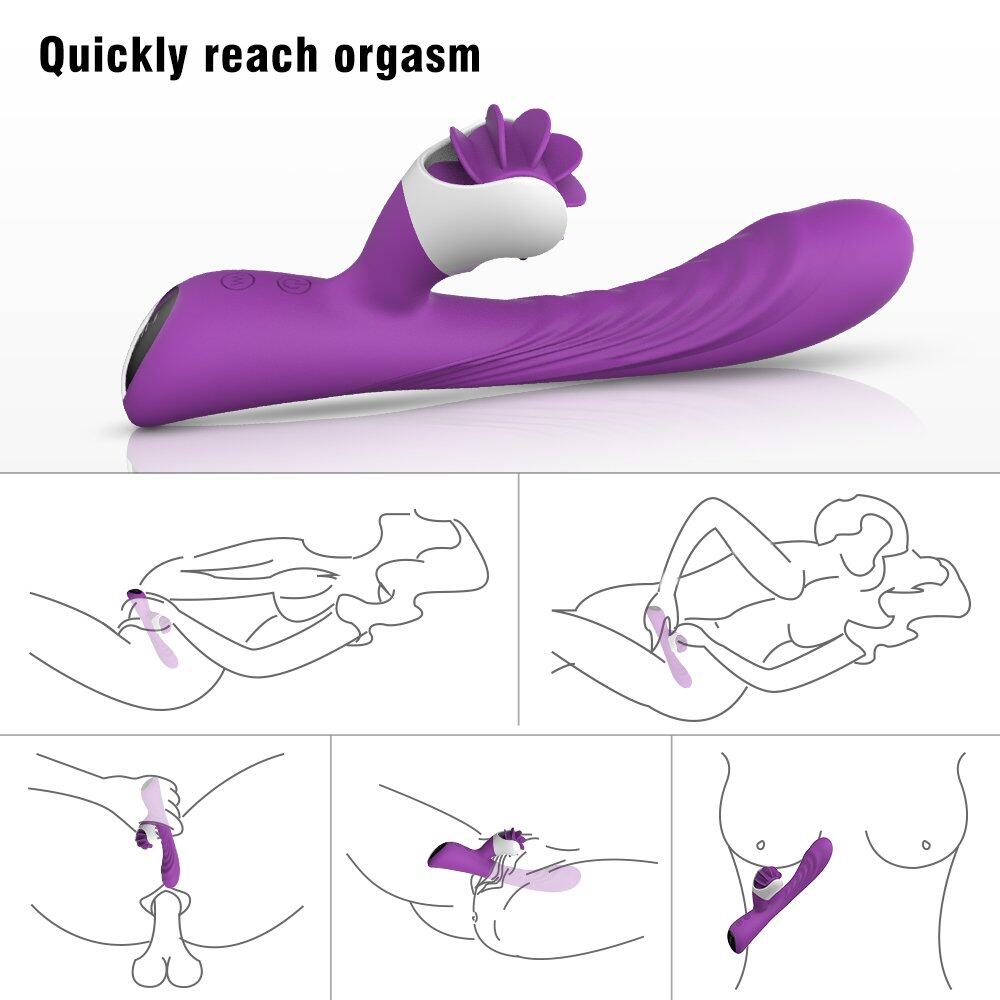 S-HANDE S076 Tongue Licking Vibrating Revolving Vibrator Sex Toy Weadultshop