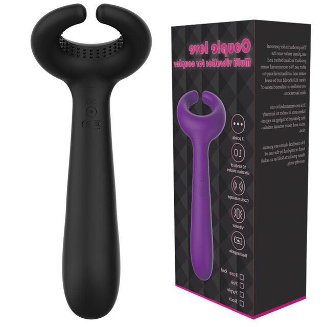 Three Motors Vibrating Cock Ring Massaging Vibrator Weadultshop