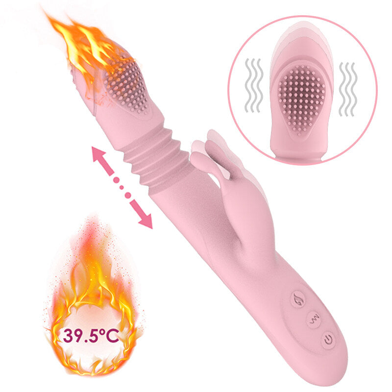 Smart Heating Thrusting Rabbit Vibrator For Adult Weadultshop