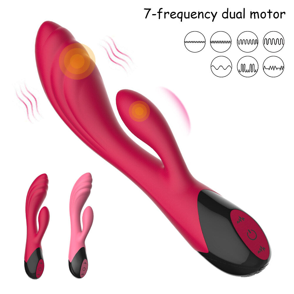 Double Motors Vibrating Sex Toy With Thread For Women Weadultshop