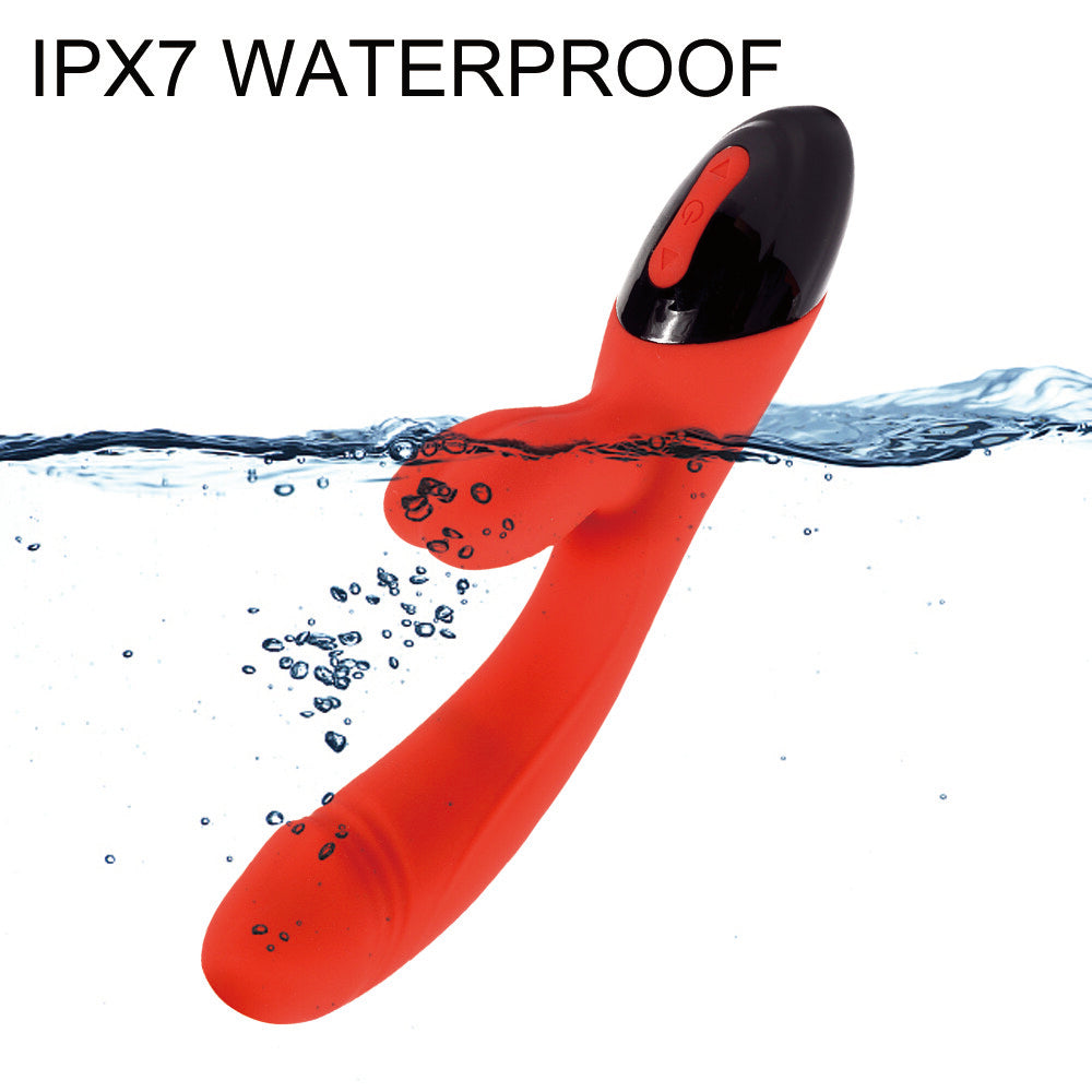 Dual Vibrating 10 Frequencies Quiet USB Charging Rabbit Vibrator Weadultshop