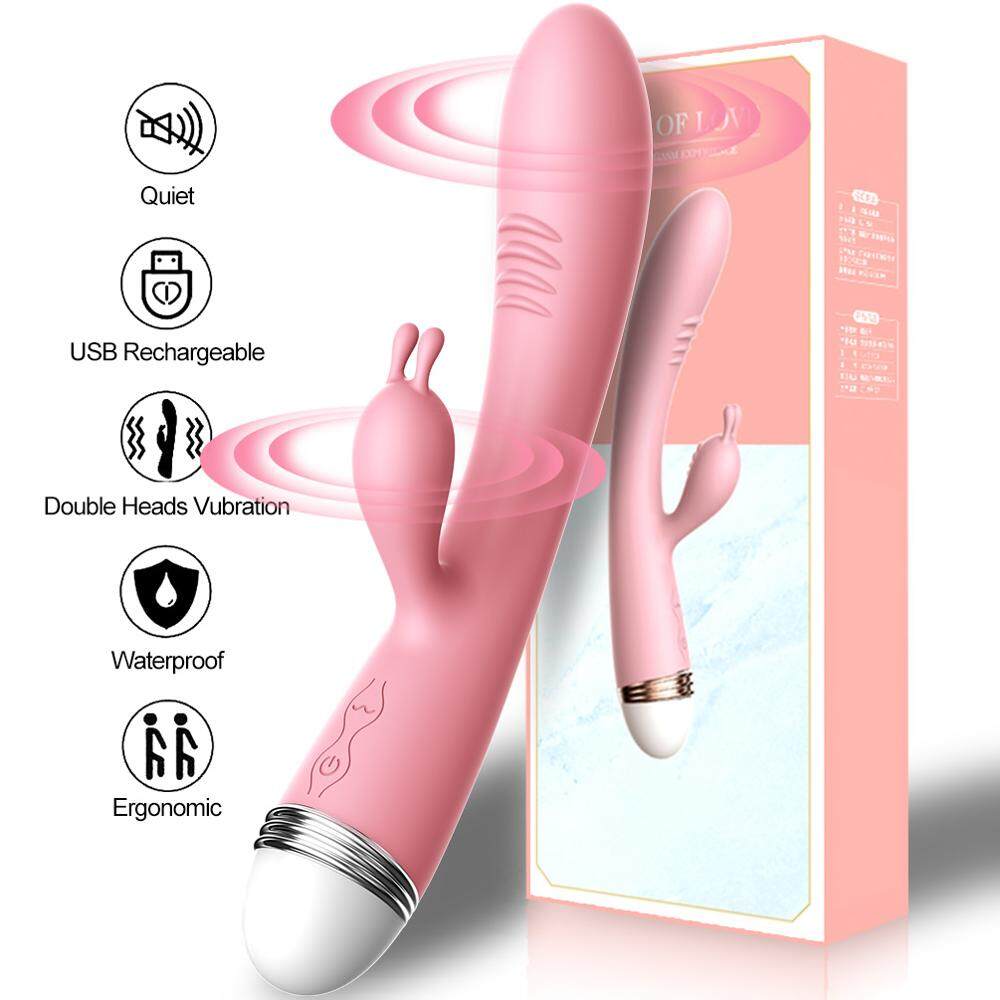 Perfect Angle Mute Charging AV Rabbit Vibrator Weadultshop