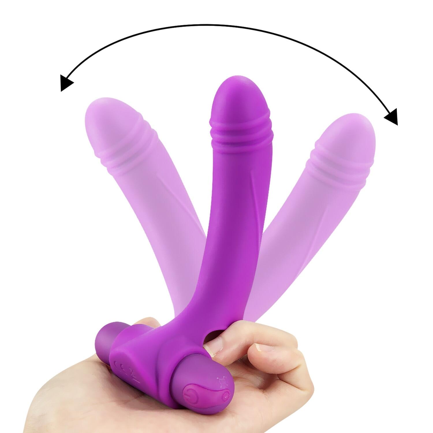 USB Charging Silicone Finger Vibrator AV Wand For Couples Weadultshop