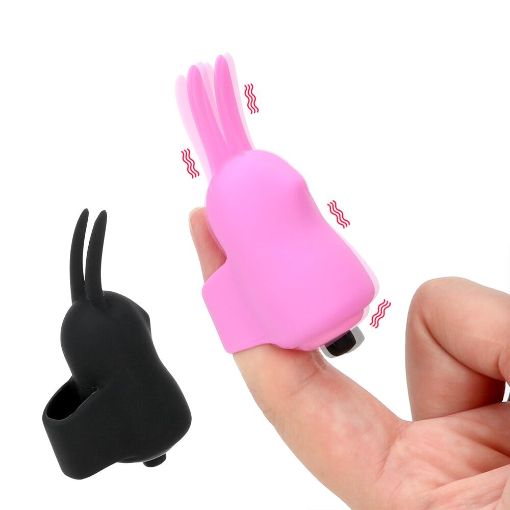 SNAILAGE Female Masturbation Cute Rabbit Finger Buckle Set Vibrator Weadultshop